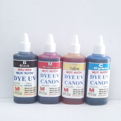 MỰC NƯỚC DYE UV CANON 100ML - Máy in & Vật tư chính hãng Mực In Mạnh Tài