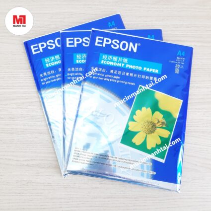 Giấy ảnh Epson hoa cúc A4 (20 tờ/xấp) - Máy in & Vật tư chính hãng Mực In Mạnh Tài