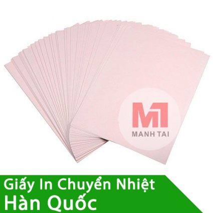 Giấy In Chuyển Nhiệt Hàn Quốc Cao Cấp Khổ A3, A4 - Máy in & Vật tư chính hãng Mực In Mạnh Tài