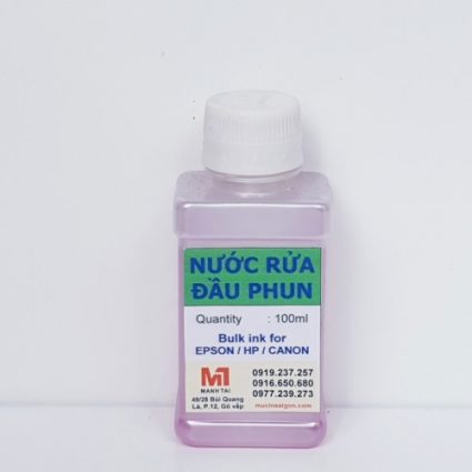 NƯỚC RỬA ĐẦU PHUN 100ml - Máy in & Vật tư chính hãng Mực In Mạnh Tài