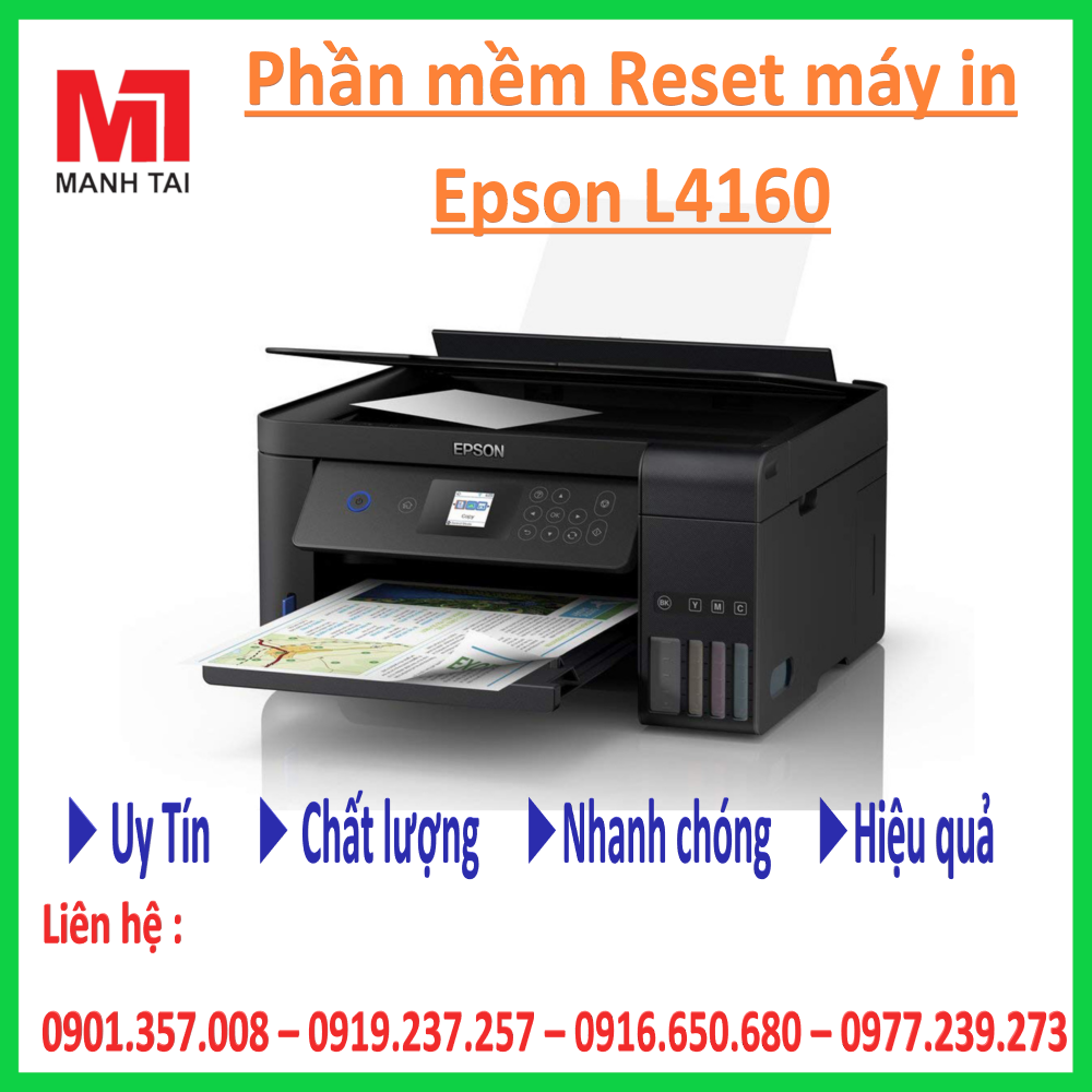 Phần Mềm Reset Máy In Epson L4160 Mực in Mạnh