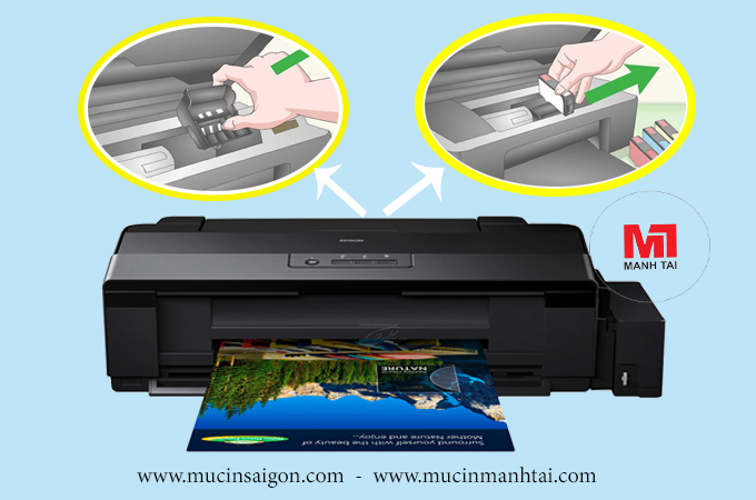 Cách Vệ Sinh Đầu Phun Máy In Epson L1800 Mực In Mạnh Tài 9041