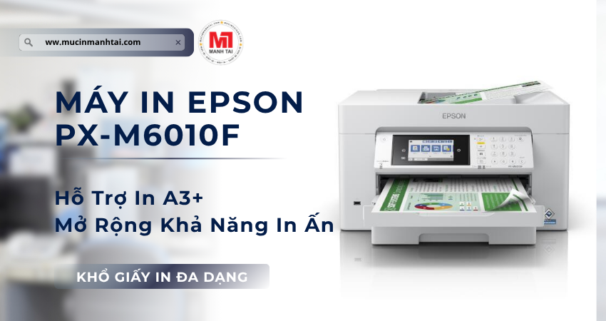 máy in Epson PX M6010F hỗ trợ in A3 A3 plus