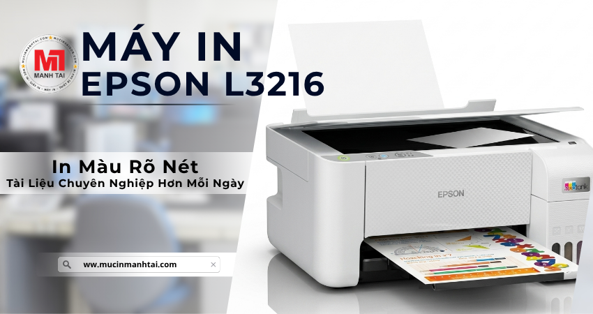 Chất lượng in màu của Epson EcoTank L3216 rõ nét và ổn định