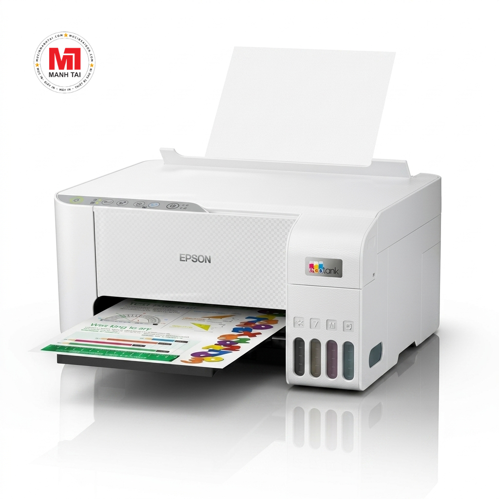 Máy Epson L3256 thiết kế bình mực tiện lợi tiết kiệm chi phí in ấn lâu dài