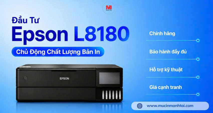 Máy In Epson EcoTank L8180 A3+ Wifi Chính Hãng 5 Banner mua máy in Epson L8180 chính hãng giá tốt