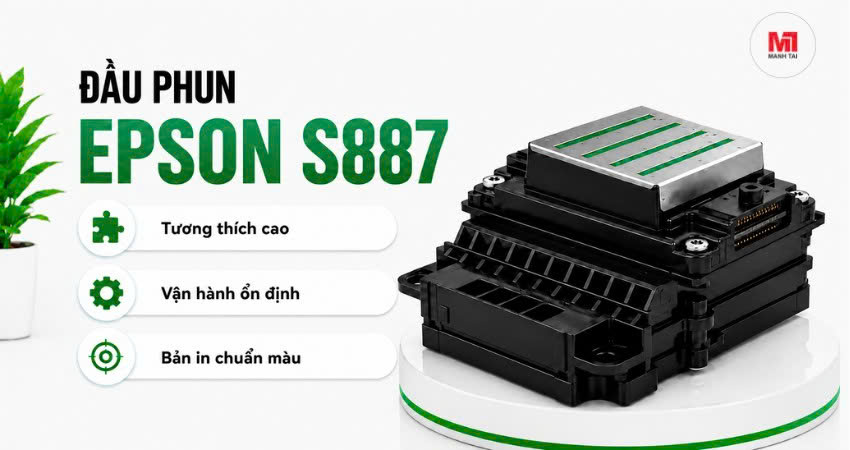Đầu phun Epson S887 tương thích với máy in Epson S887