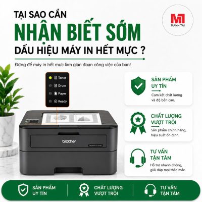 dấu hiệu máy in hết mực
