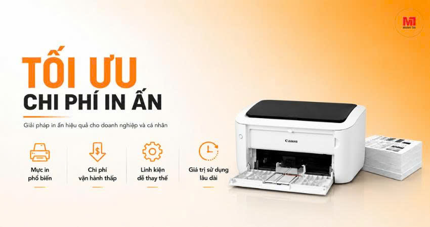 Máy in Canon 6033 tiết kiệm chi phí mực in và vận hành lâu dài