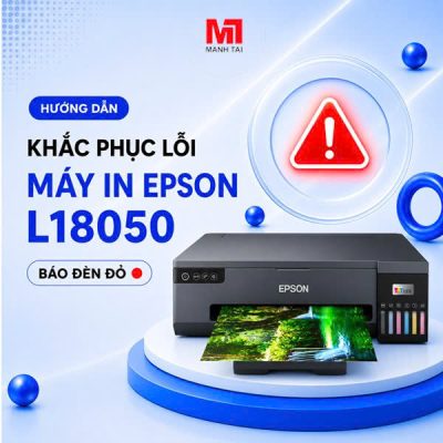 máy in Epson L18050 báo đèn đỏ