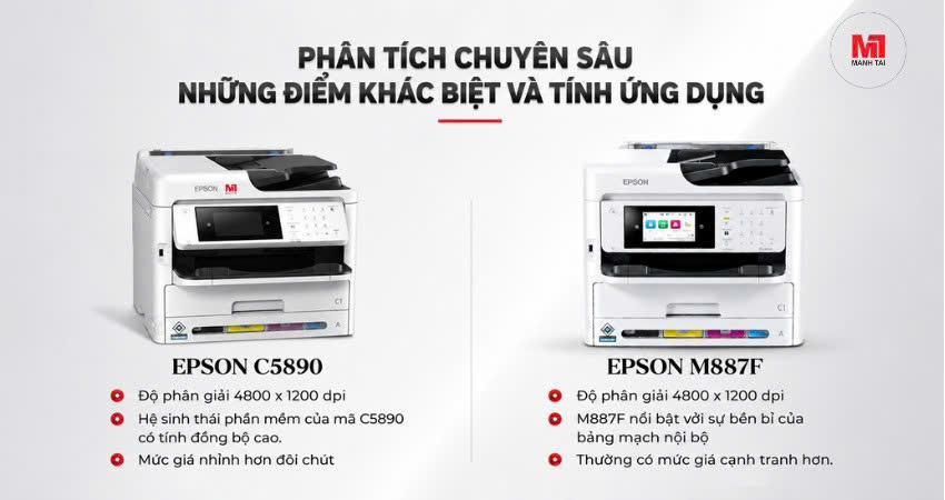 So sánh Epson M887F và Epson C5890