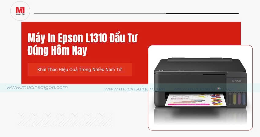 Máy In Phun Màu Epson L1310 A4 Chính Hãng 5 Máy in Epson L1310 đầu tư hiệu quả cho nhu cầu in màu A4 lâu dài