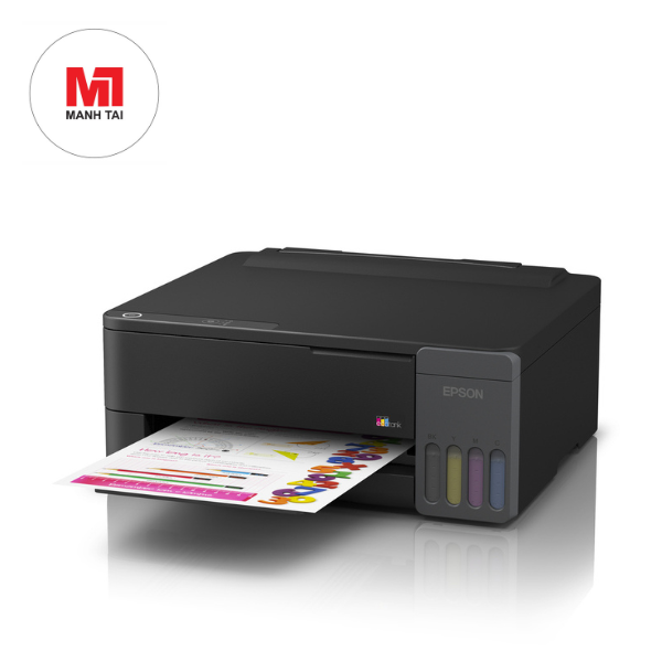 Thiết kế máy in Epson L1310 với hệ thống mực EcoTank tích hợp phía trước