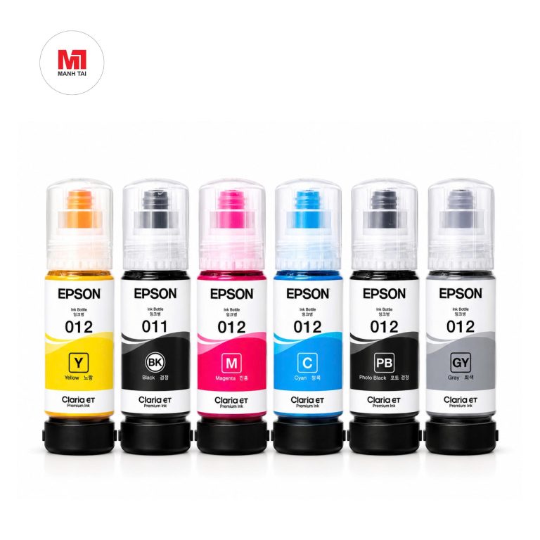 Mực Epson L8180 Claria ET Premium 6 màu 011 012