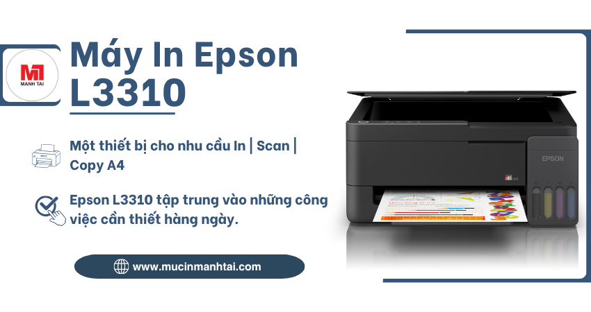 Epson L3310 máy in màu A4 đa chức năng In Scan Copy