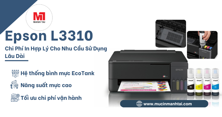 Epson L3310 sử dụng mực 003 với chi phí in hợp lý