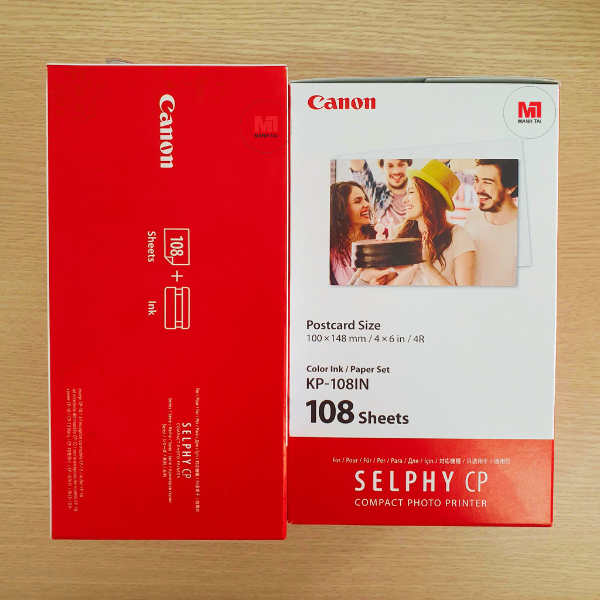 Giấy in Canon KP108 hộp sản phẩm Canon Selphy