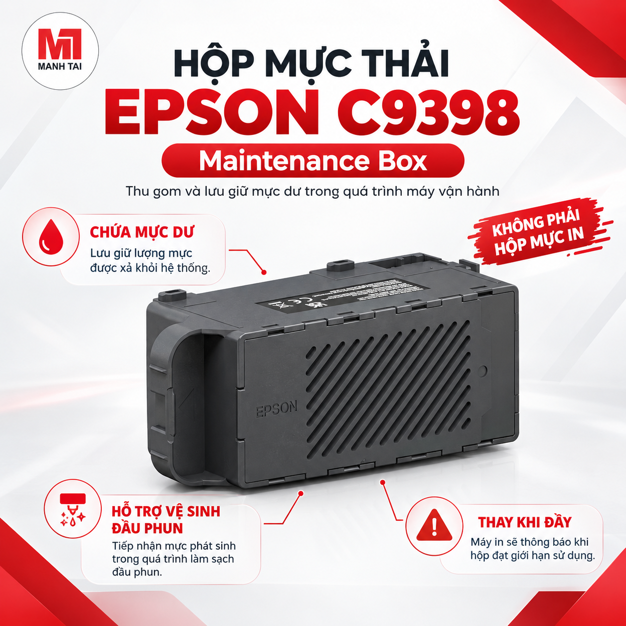 Hộp mực thải Epson C9398 Maintenance Box