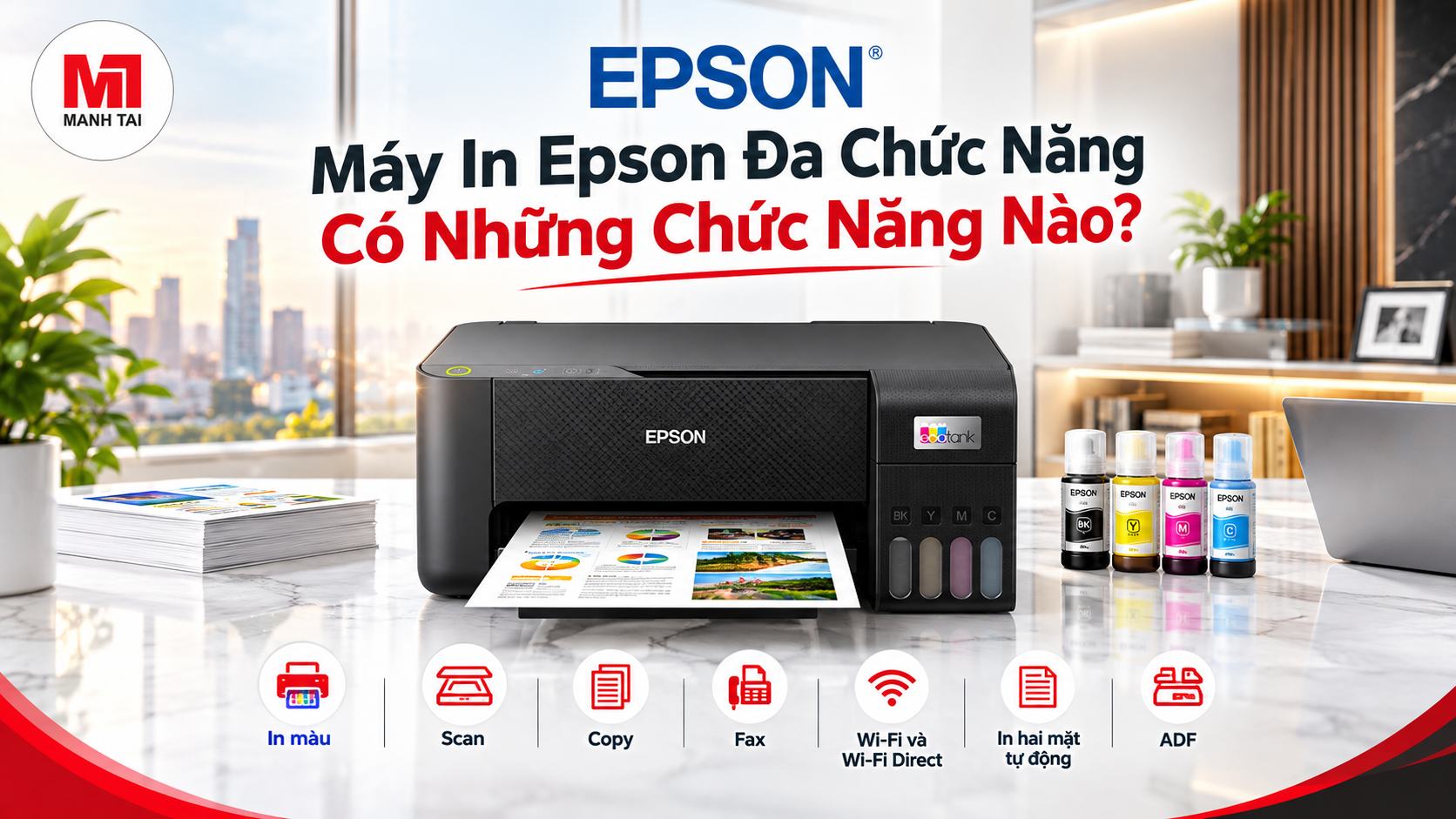 Máy in Epson L3210 đa chức năng in scan copy