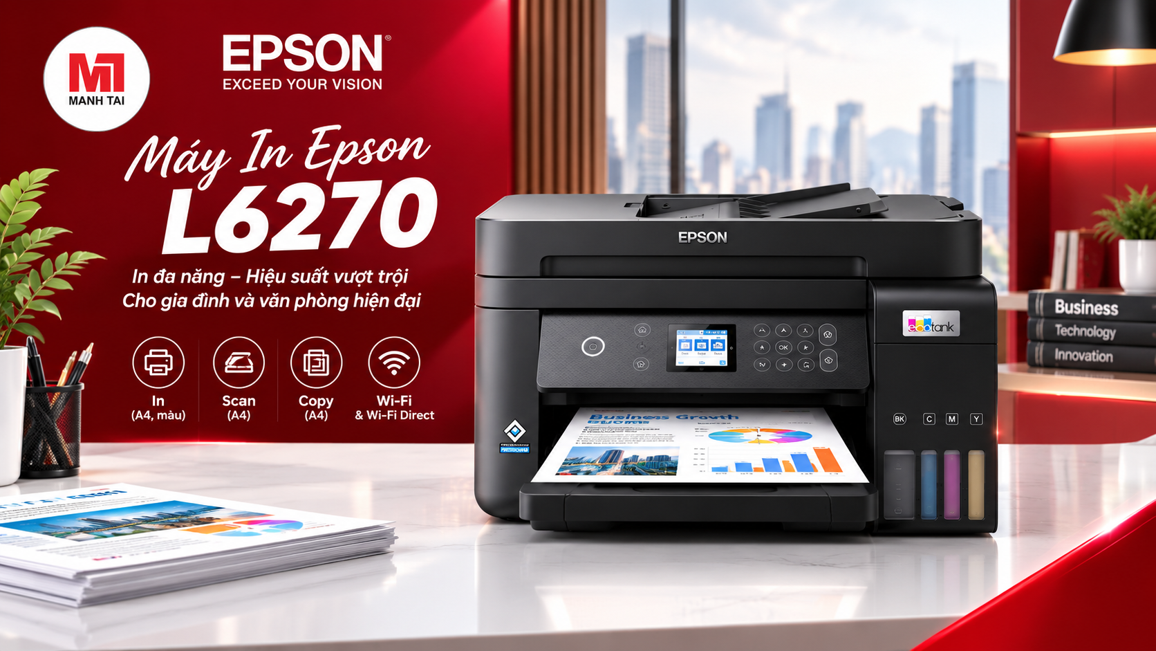 Máy in Epson L6270 đa chức năng