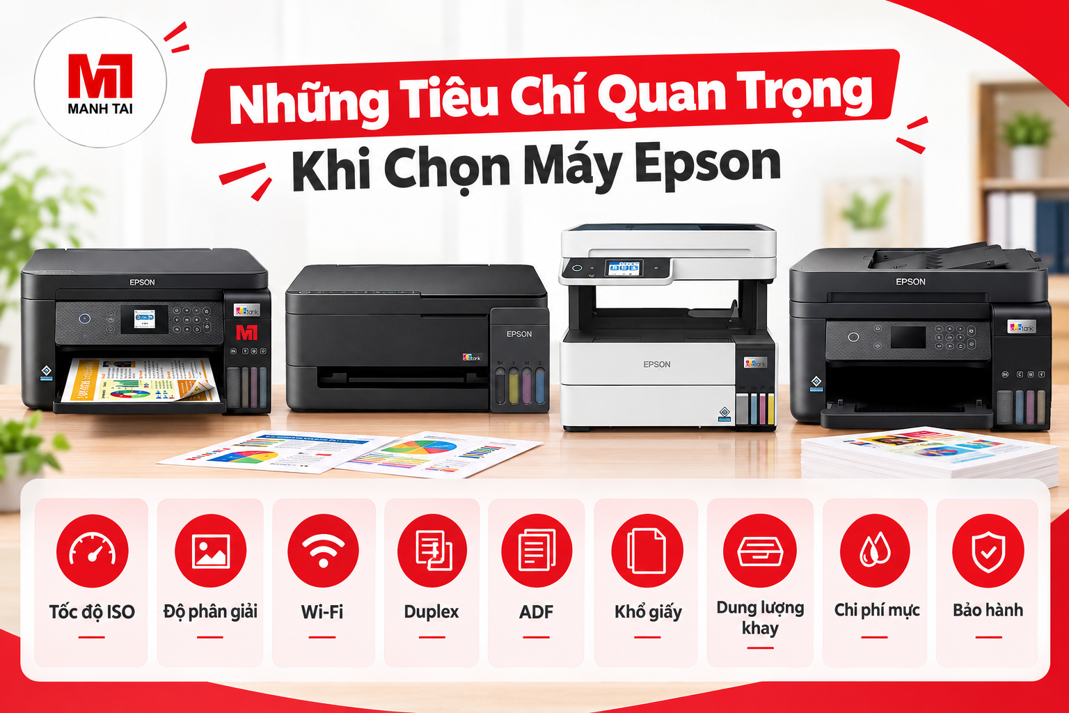 Những tiêu chí quan trọng khi chọn máy in Epson