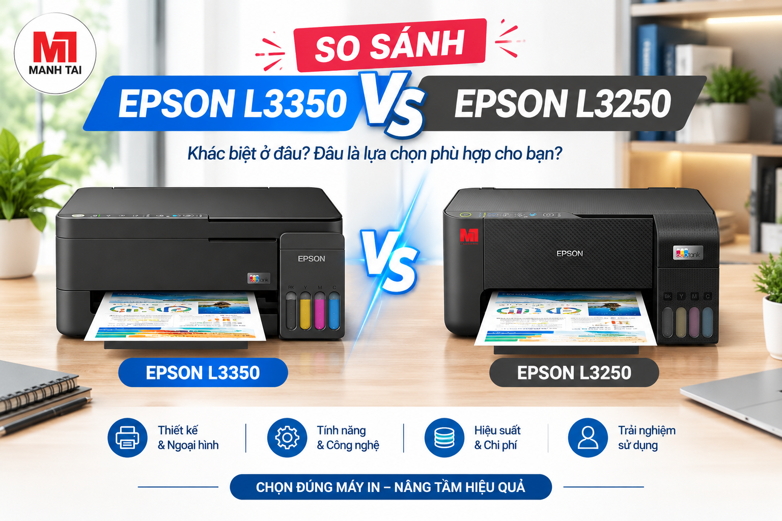 So sánh Epson L3350 vs Epson L3250