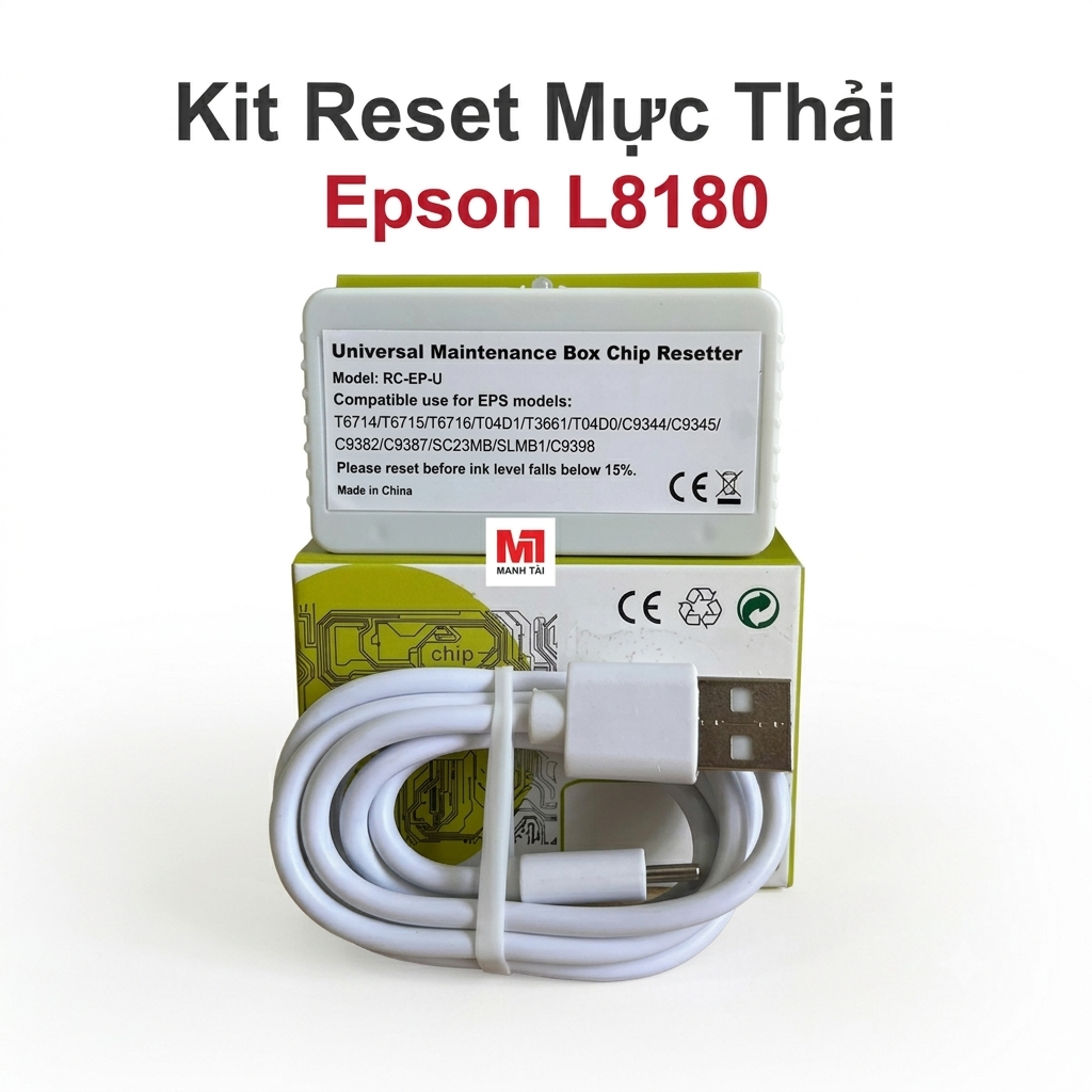Kit Reset Chip Mực Thải Epson L8180